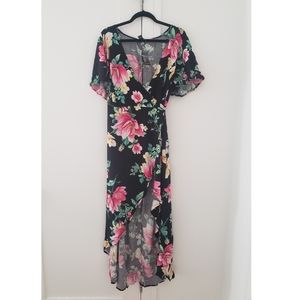 NEW Forever 21 Floral Wrap Dress
